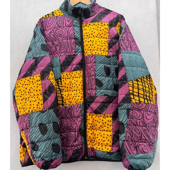 Disney Nightmare Before Christmas Puffer Jacket Reversible Full Zip XXL - Picture 1 of 16